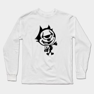 FELIX THE ONE EYED CAT Long Sleeve T-Shirt